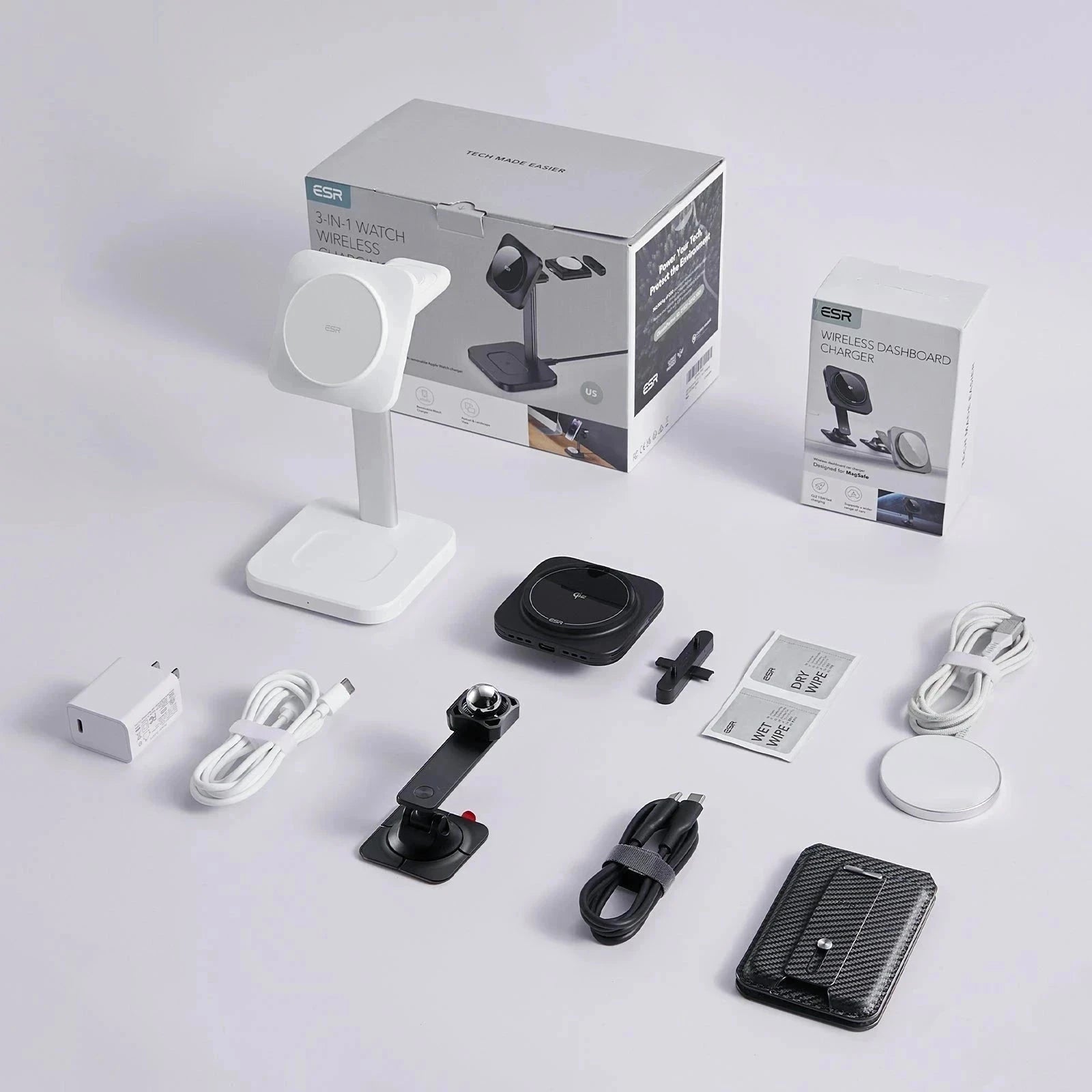 MagSafe Charging Bundle for Home, Car & Work with Find My Wallet - US Plug ESR ESR