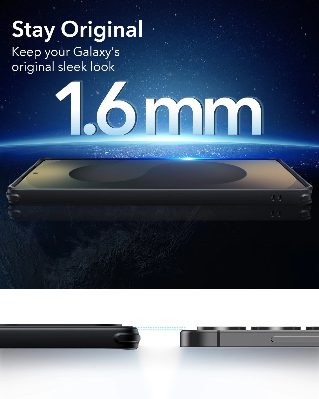 Galaxy S25 Ultra HaloLock Classic Hybrid Case - Frosted Black ESR ESR