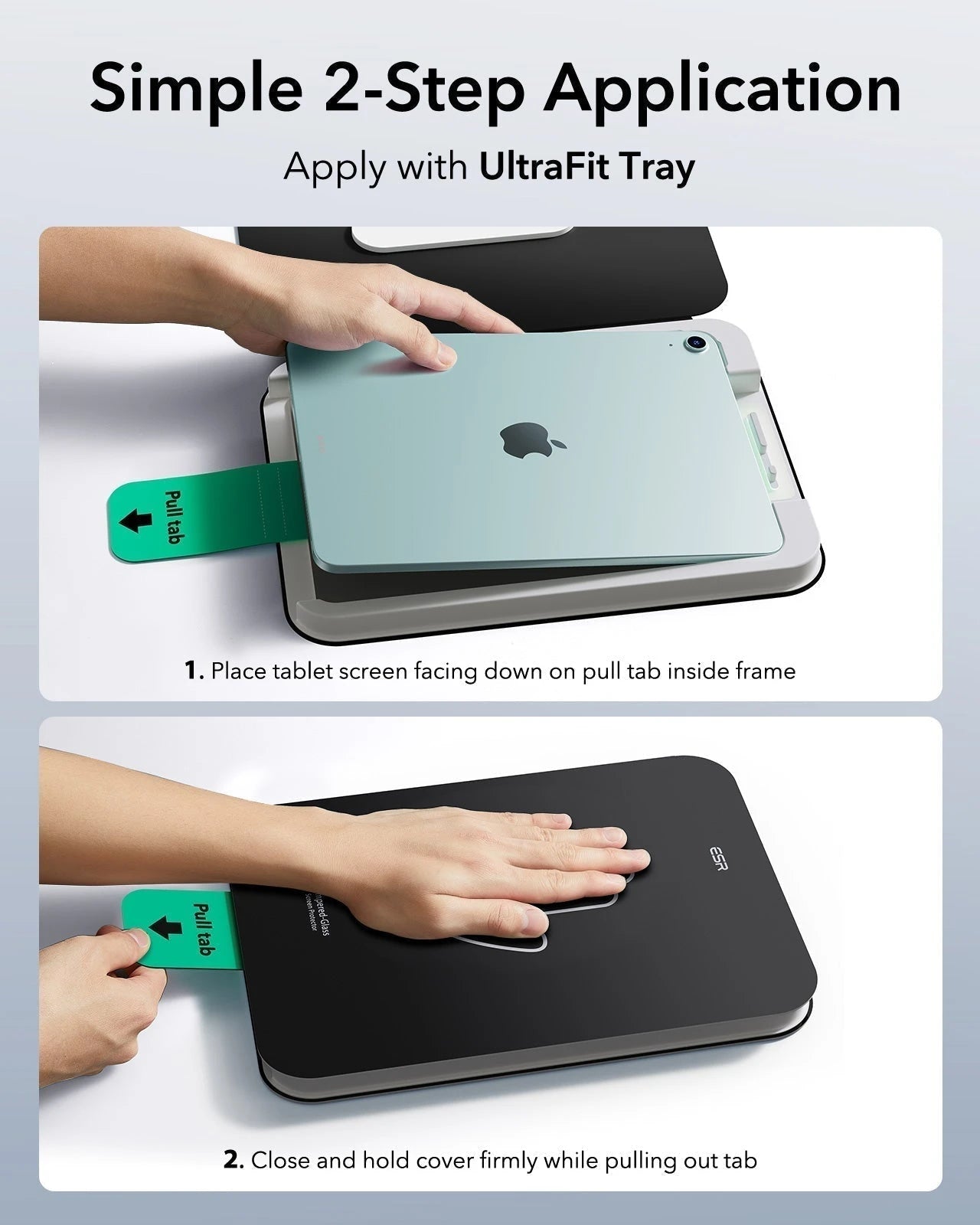 iPad Air 13“ (2025) Magnetische Rebound Tastatur Hülle 360 Schutz Paper Feel Bündel - DE Layout -Schwarz ESR ESR