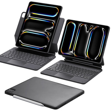 iPad Pro 13 inch2024 Rebound Magnetic Keyboard Case 360 US BLack