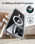 iPhone 16 Pro Max Clear Case with Stash Stand Magsafe KF6 1