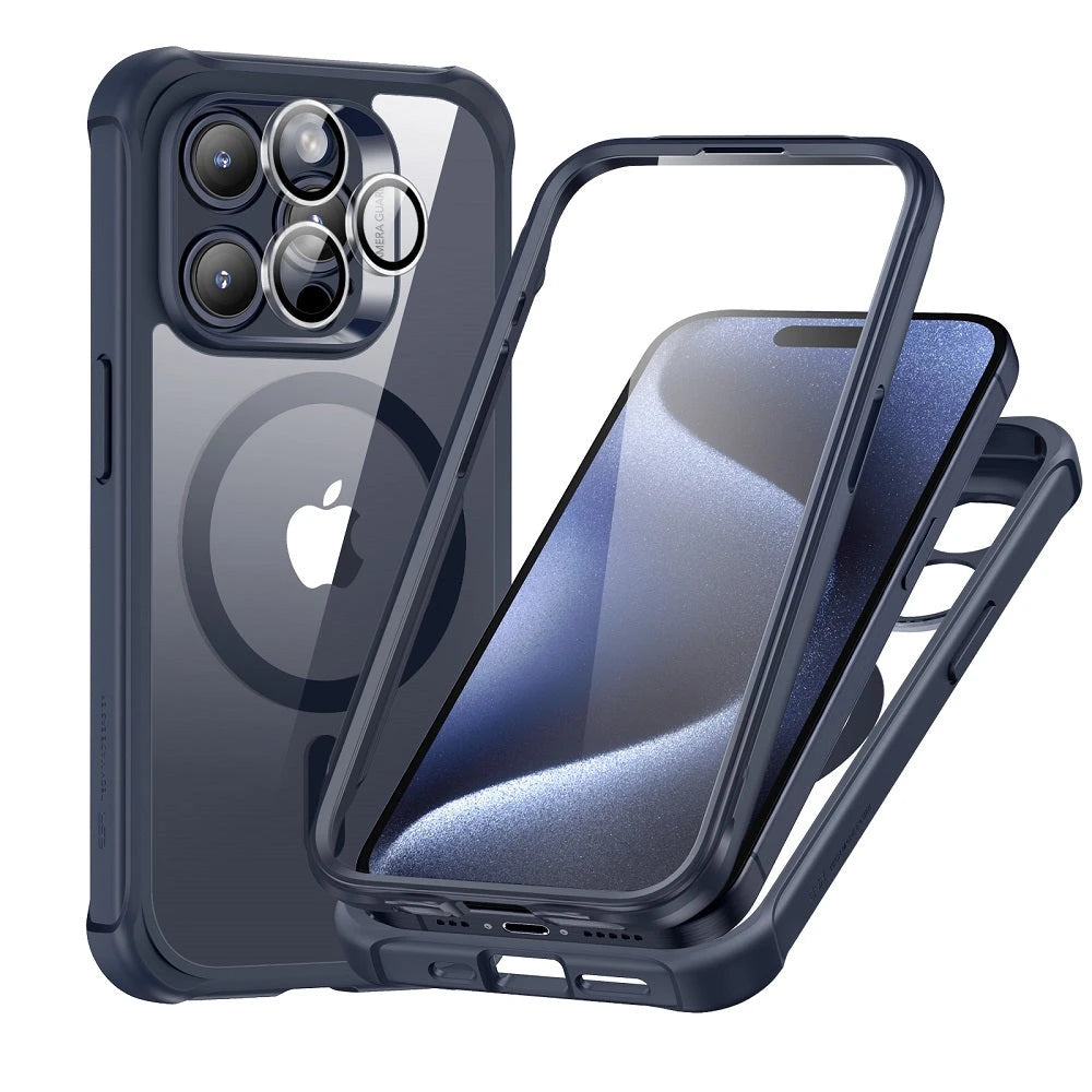iPhone 15 Pro Max Armor Tough Case (HaloLock) - Clear Dark Blue ESR ESR